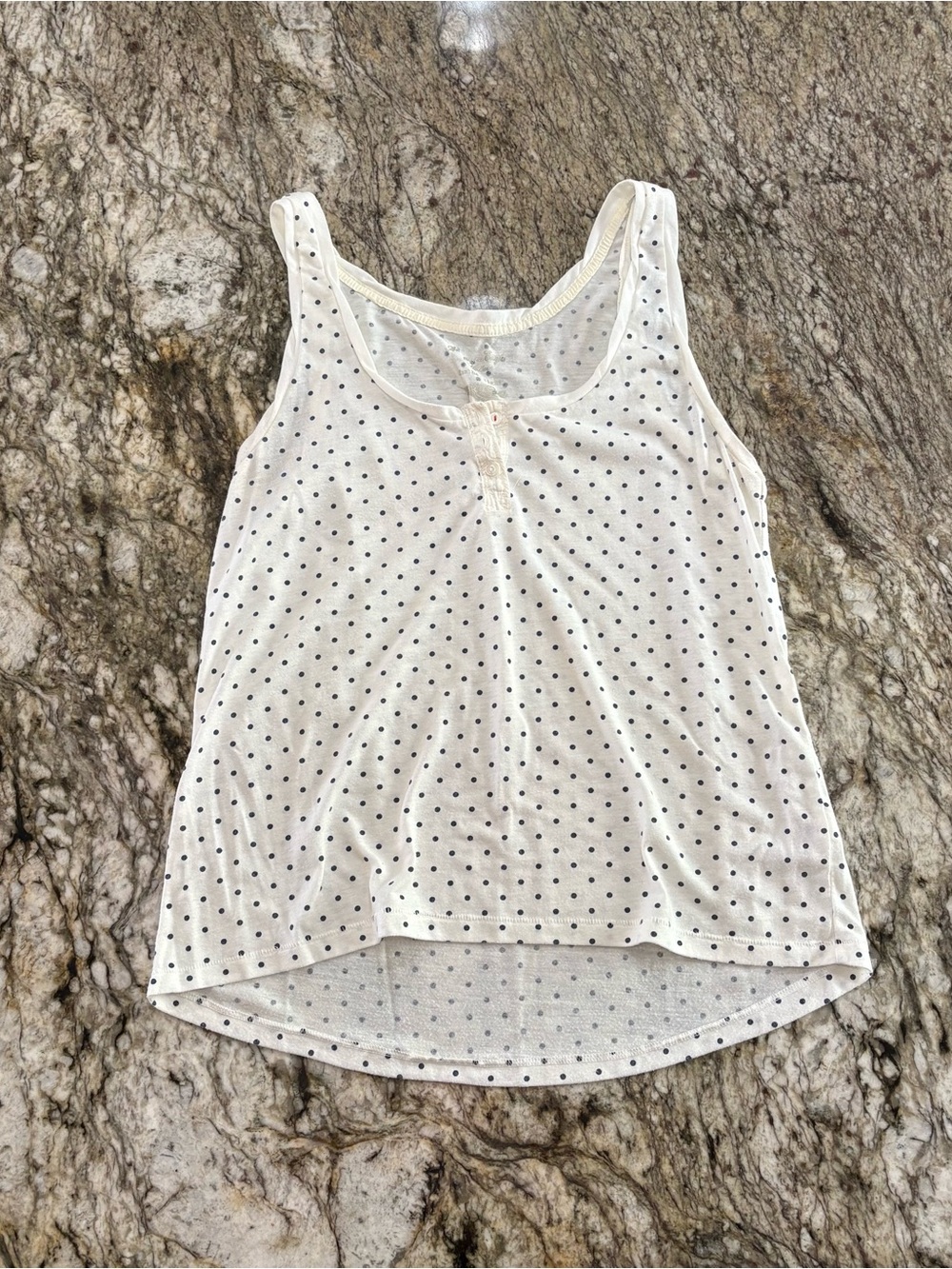 Y2K American Eagle Polka Dot Racer Back Tank Top